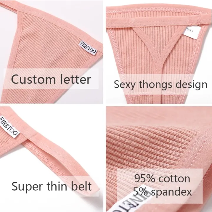FINETOO%203Pcs%20Cotton%20Thongs%20Women%20Panties%20M-XL%20Girl%20Underpants%20Low-rise%20T-back%20Underwear%20Female%20Lingerie%20Panty%20-%20Image%208