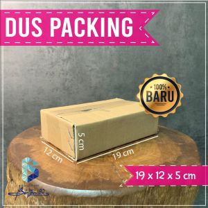 Kardus Packing Dus Paking Polos 19x12x5 cm Karton Box Packaging Dus Baru Polos Murah