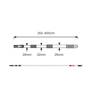 Renomax Premium Extension 3 Section Pole