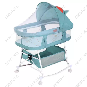 EBBSTORE Crib For Baby With Mattress Multifunctional Baby Bed Set 4 In 1 Design Crib For Newborn With Mosquito Net
