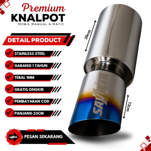 Savinta Knalpot Racing Mobil Manual Matic TSRv2 Stainles Suara Bass Empuk Adem