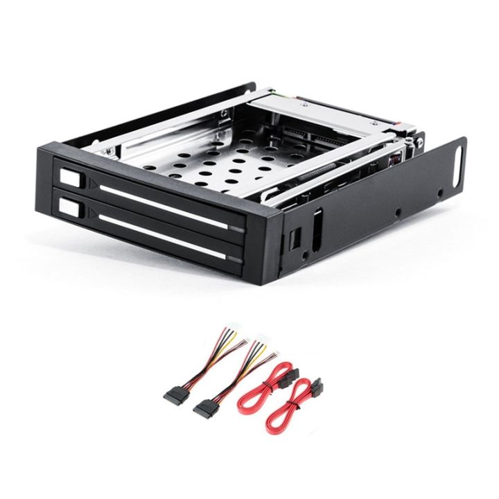 2.5 Inch SSD HDD Enclosure Tray 2Bay Disk Drive SATA Floppy Drive