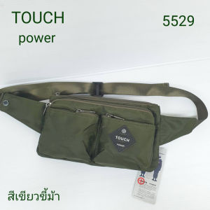 กระเป๋าคาดเอวใบใหญ่ กระเป๋าคาดอก TOUGH แท้ รหัส 5529 ผ้าไนลอน ผ้า2ชั้น ขนาด14x26x2cm เบา ทนทาน สำหรับผู้ชายผู้หญิง กระเป๋า คาดเอว กัน น้ำ