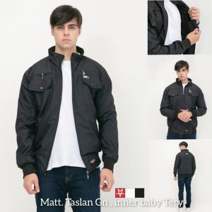 Jaket Semi Parka Hunter Pakaian Pria Jaket Taslan Waterproof  Rebel Id DARK GREY-Gibranstore