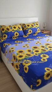 3in1 PRINTED BEDSHEET FULLY GARTERIZED ( 3IN1 1BEDSHEET 2 PILLOW CASE ) MADE FROM 100 PERCENT CANADIAN COTTON