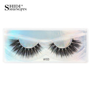 SHIDISHAGNPIN ขนตาปลอม1คู่ธรรมชาติมิงค์ปลอม Eyelash Handmade Lashes Extension