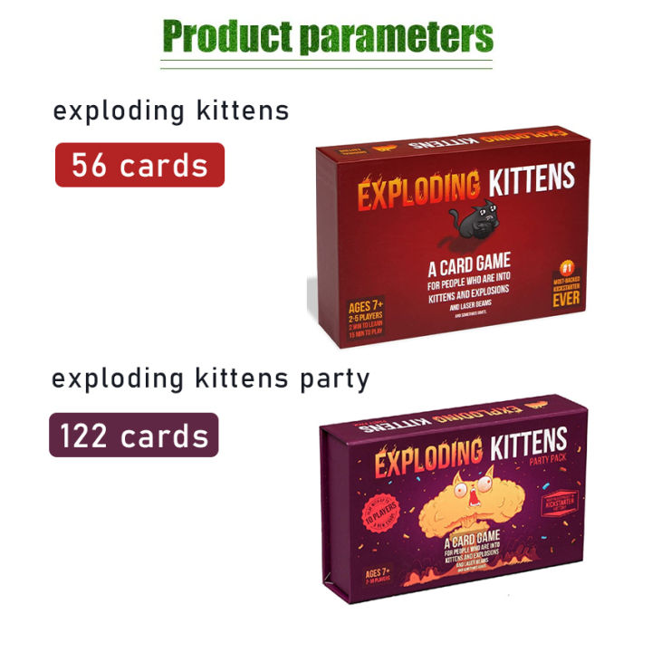 Exploding Kittens Original Versions Card Game - A Card Game about ...