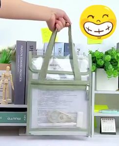 13-Layer File Folder Organizer A4 Expanding Portable Handle Document Storage Bag Large