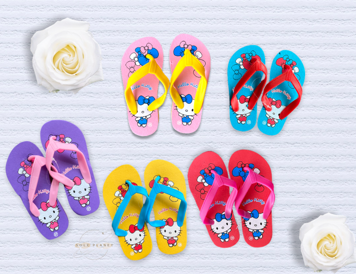 Hellokitty Slippers for Girls Wedge Sandal for Kids Assorted colors Light Flip flop Lazada PH