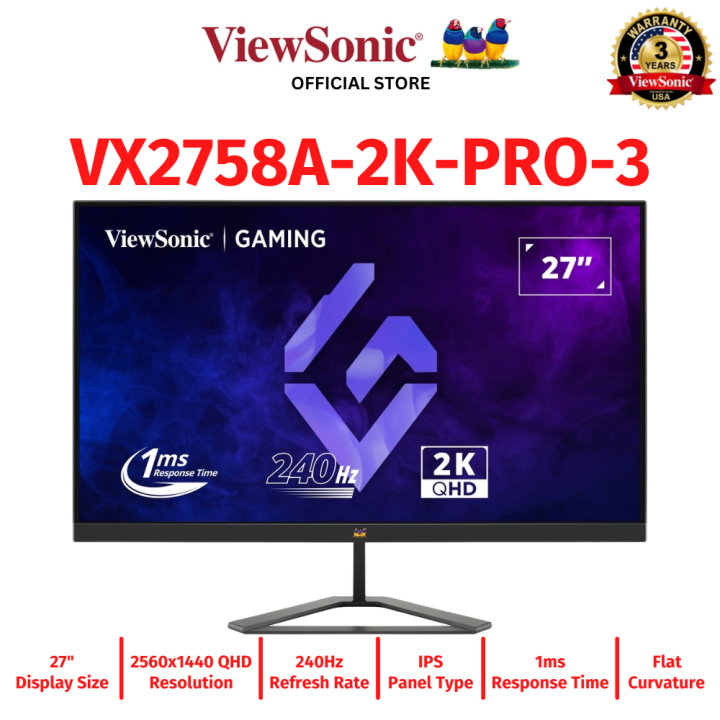 Viewsonic Gaming Monitor VX2758A-2K-PRO-3 27\