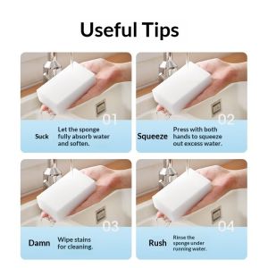 QIHUISHI Miếng bọt biển lau chùi thần kỳ nano cho nhà bếp rửa chén làm sạch xe ô tô bền thấm chà sàn đa chức năng