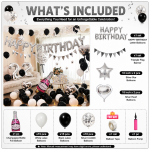 Aldult party supplies decorations happy birthday balloons set Scene layout aluminum foil balloons wholesale