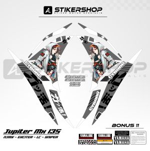 STIKER STRIPING JUPITER MX 135 LC EXCITER 135 2010 - 2015 GRAFIS VARIASI 065