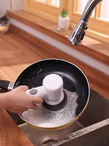 Household Kitchen Brush for Washing Pots and Dishes Non-Stick Oil Brush Dish Cleaning Brush Descaling Oil Cleaning Brush Electric Pot Brush [ Free Shipping ]