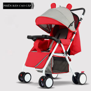 Xe nôi Xe đẩy cho bé phiên bản cao cấp đệm lưới thoáng mát thiết kế tiện lợi gấp gọn dễ dàng Xe đẩy 2 chiều 3 tư thế cho bé Bảo hành 2 năm lỗi đổi mới trong 7 ngày