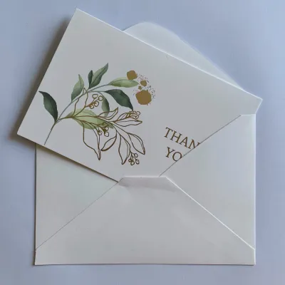 Thiệp Hoa chữ Thank you cao cấp kích thước 10x15cm làm quà tặng sinh nhật valentine 8/3 20/10 20/11 sang trọng
