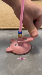 Interactive Pet Toy Elastic Steel Wire Design Strong Suction Base For Jumping And Mental Stimulation