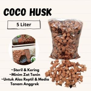 Cocohusk / cocochip alas hewan reptil media tanam