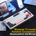 Leobog Hi8 75% Tùy Chỉnh Bàn Phím 80 Phím Tri-Chế Độ Loại C/2.4G/Bluetooth Hot Swap đèn nền RGB Bàn Phím Cơ Hỗ Trợ Máy Tính Xách Tay/Máy Tính Để Bàn. 