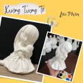 Tô tượng màu Bé Mơ lém lỉnh cưng mèo con size cao 20cm ( Ảnh + video thật 100% ). 