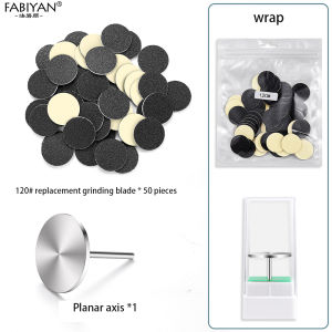 50 Pcs Foot File Replacement Pads Round Sandpaper Disk for Pedicure Replaceable Sandpaper Refill Discs for Electric Foot File