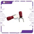 Terminal Block Insulated Spade Connector Electrical Furcate Lug Crimp Cable Wire Fork Sv1.25-5. 