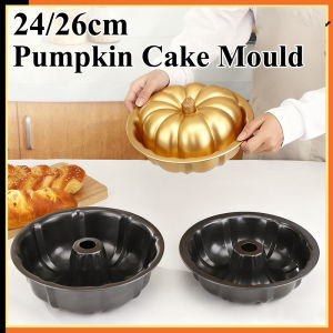 9.5/10 inches (24/26cm) Non-stick Bundt Cake Mold Pumpkin Mould Cake Tin Roti Loyang Kek Acuan 土司模 面包盘