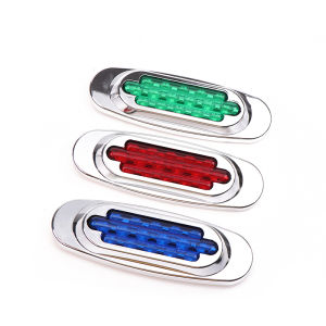 🔥🔥🔥fenglin 1Pc 16LED 12-24V LED Side Marker Light Position Side Lights Universal For Truck Trailer Yellow White Red Blue Green