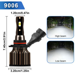 SEAMETAL Car LED Headlights H1 H4 H7 H11 9005 9006 Waterproof High Low Beams 6500K Fog Light Bulb Auto LED Headlight 2PCS