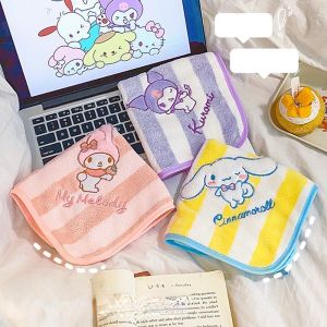 Sanrio Coral Velvet Hand Towel Cartoon My Melody Kuromi Cinnamoroll Bathroom Kitchen Hand Towel Absorbs Water and Dries Quickly