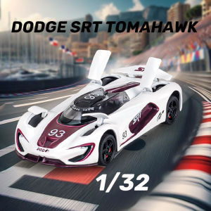 Quy Mô 1:32 Dodge SRT Tomahawk Mô Hình xe hợp kim Xe mô hình đúc Âm Thanh Ánh Sáng Xe Những Người Yêu Thích Bộ Sưu Tập Trẻ Em Món Quà Sinh Nhật Kim Loại Đồ chơi bé trai