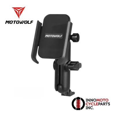 Motowolf V3 Motorcycle Cellphone Holder MDL2821 Handle Bar/Mirror Mount Version 3 CP Holder - Innomoto Cycleparts Inc.