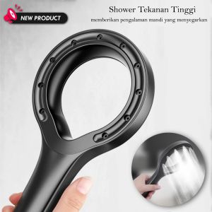 Shower Mandi Esca Ring Cincin Hitam / Kepala Shower / Hand Shower