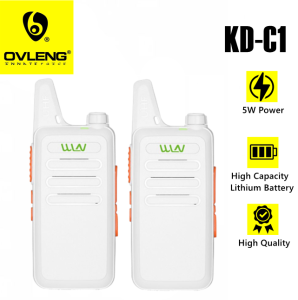 WLN KD-C1 UHF 400-470Mhz Wireless 5W Two Way Radio Walkie Talkie -SET OF 2
