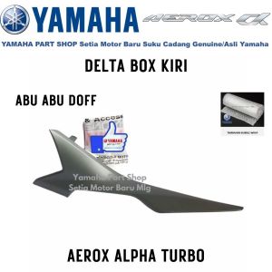 Delta Box Abu Abu Doff Kiri Aerox Alpha Turbo Mat Dark Gray Metallic A Asli Yamaha