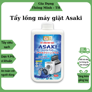Tẩy lồng máy giặt ASAKI loại bỏ cặn bã nấm mốc diệt 999% vi khuẩn