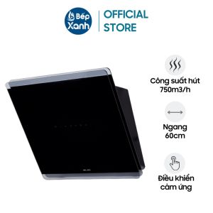 Máy Hút Mùi Malloca MC 60GT-B - Công Suất Hút 750 m3/h - Ngang 60cm - Kính Đen - Điều Khiển Cảm Ứng - Điều Khiển Bằng Cử Chỉ - Bảo Hành Chính Hãng 3 Năm