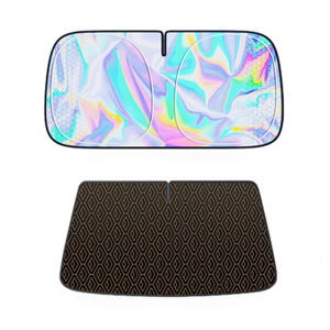 SEAMETAL ร่มกันแดดในรถยนต์ ม่านบังแดดรถ ร่มบังแดด รถกันแดด ฉนวนกันความร้อน กันUV แบบพับได้ ที่บังแดด