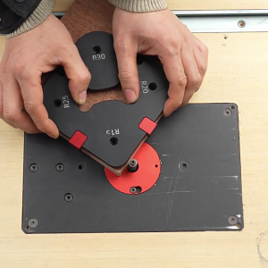 DIY Router góc jigs mẫu cho các dự án chế biến gỗ các tính năng cấu tạo bằng nhôm tùy chọn bán kính khác nhau