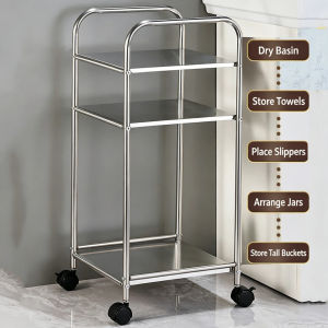 2/3 Tier Stainless Steel Heavy Duty Storage Rack Multifunctional Household Shelving Unit for Bedroom Living Room Kitchen Garage Pantry Organizer with Adjustable Height Large Load Capacity