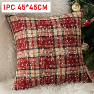 45*45cm Christmas Red Green Throw Pillow Cover Minimalist Geometry Cushion Cover Decor Home Decorative Pillowcase