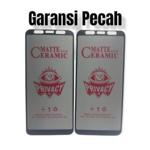 CERAMIC MATTE SPY HUAWEI NOVA 2 LITE / Y7 PRIME 2018 / Y7 2018 / HONOR 7C / HONOR 8X ANTI GORES CERAMIC SPY ANTI PRIVACY ANTI MINYAK ANTI PECAH FULL COVER