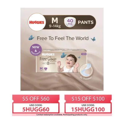 Huggies Free Sense Baby Diaper Pants M 40s