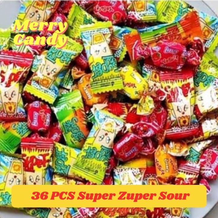 36-50 PCS Super Zuper Sour the Sweet Candy by Unifam