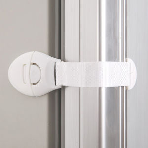 Thaihome ที่ล็อคลิ้นชักและปิดประตูกันหนีบมือเด็ก ลิ้นชักล็อ คตู้เด็กล็อคประตู ที่ล็อคลิ้นชัก ป้องกันความ -Child safety lock with clothes belt