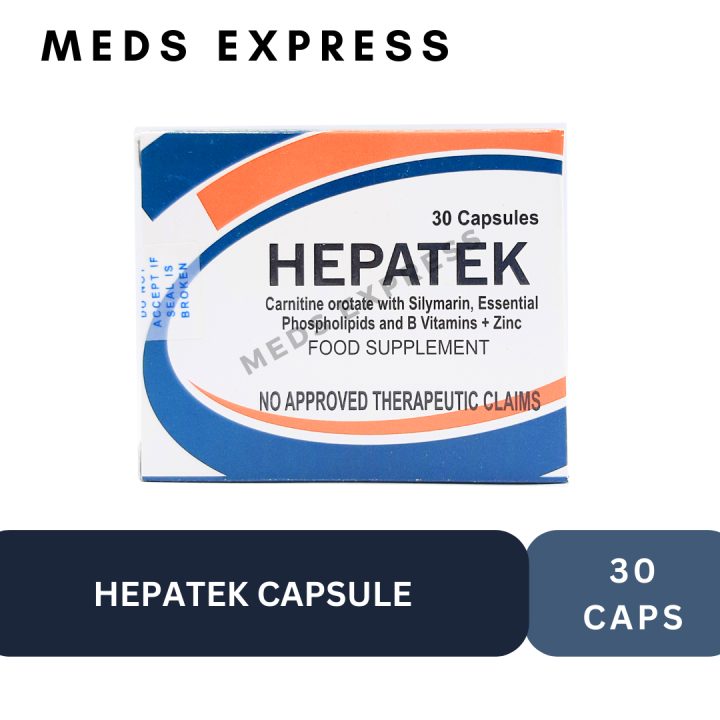 Hepatek Capsule Phospholipids + Vitamin B + Zinc Food Supplement l 10 ...