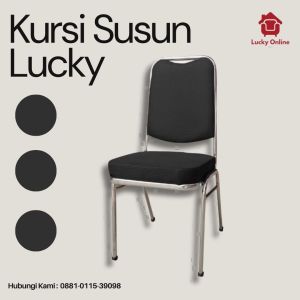 Kursi Susun Lucky BLACK