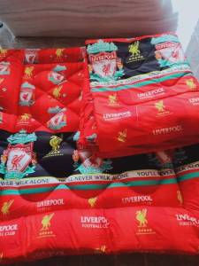 ลายทีมฟุตบอลท็อปเปอร์6ฟุตชุด10ชิ้นTopper6ฟุตพร้อมนอน ชุดใหญ่มีหมอนมีผ้านวม เกรดโรงแรม หนา 4นิ้ว ลายทั่วไป ใยขนห่านเทียม2 ชั้น