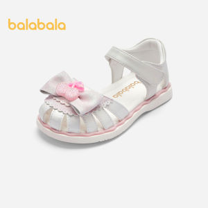 Balabala Childrens Shoes Childrens Sandals Girls Shoes 2024 Summer Princess Shoes New Beach Shoes Non Slip Sweet Exquisite