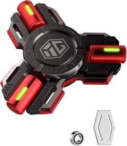 Fidget Spinners Fidget Spinner Gifts for Adults and Kids Stress Anxiety ADHD Relief Figets Toy Metal Finger Hand Spinner Toys with Luminous Light Spinner Absorb Solar Light Then Release in Dark